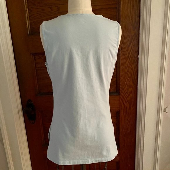 a.n.a. Light Blue Sleeveless Top Size Small. - Picture 4 of 8